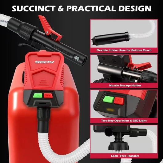 No-Spill Auto-Stop Fuel Pump