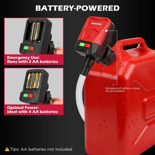 No-Spill Auto-Stop Fuel Pump