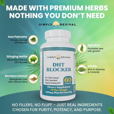 DHT Blocker - Hair & Skin Formula with Herbal Ingredients