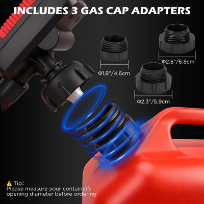 No-Spill Auto-Stop Fuel Pump